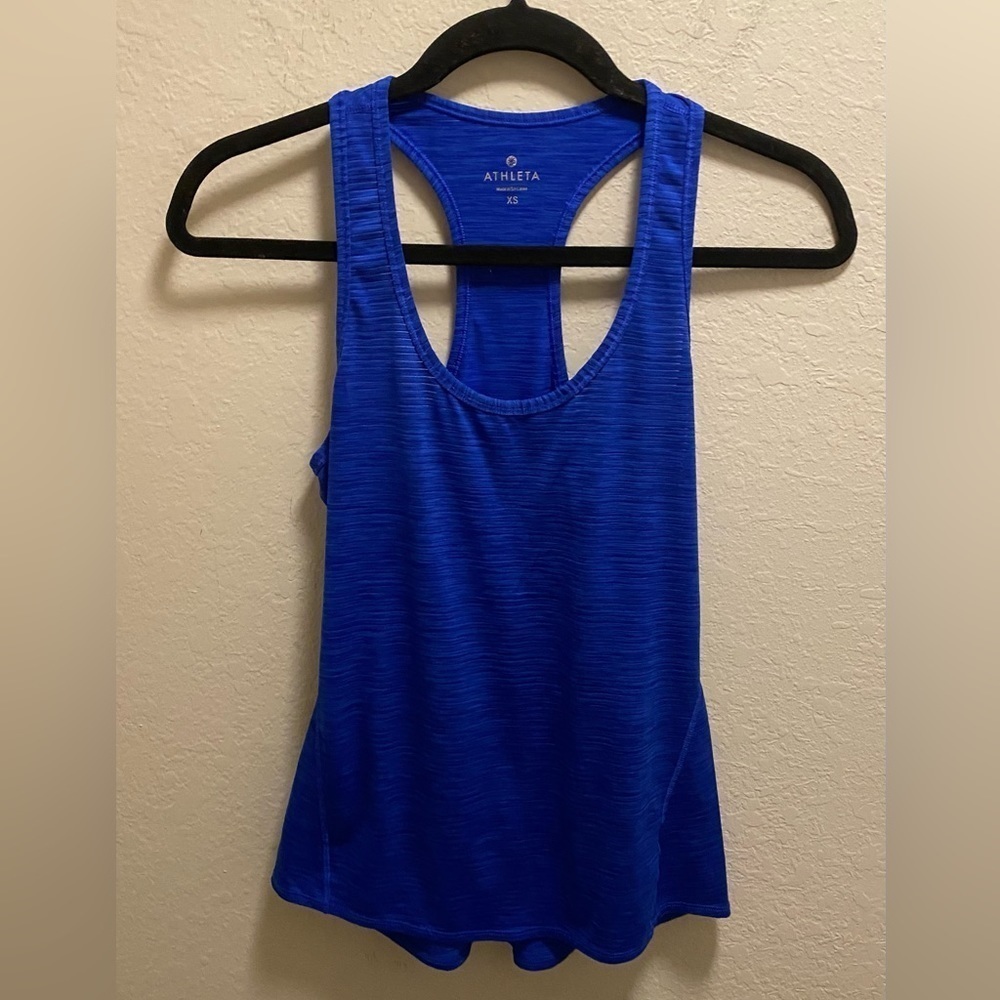 Athleta Blue Racerback Tank Top